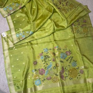 Munga crepe with Meenakari work