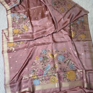 Munga crepe with Meenakari work