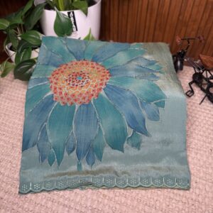 Pure kadhi silk with cut work borders