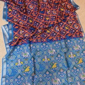 Mangalagiri pattu with digital print