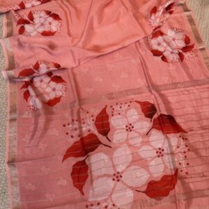 Mangalagiri pattu with digital print