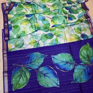 Mangalagiri pattu with digital print