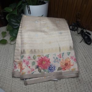 Tusser creep silk