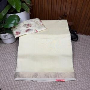 Designer plain saree