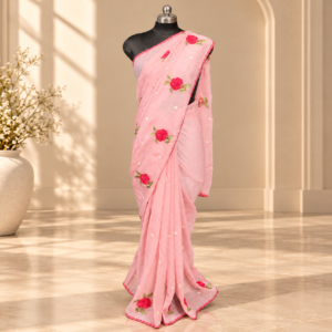 Fancy work saree