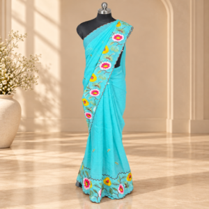 Fancy work saree